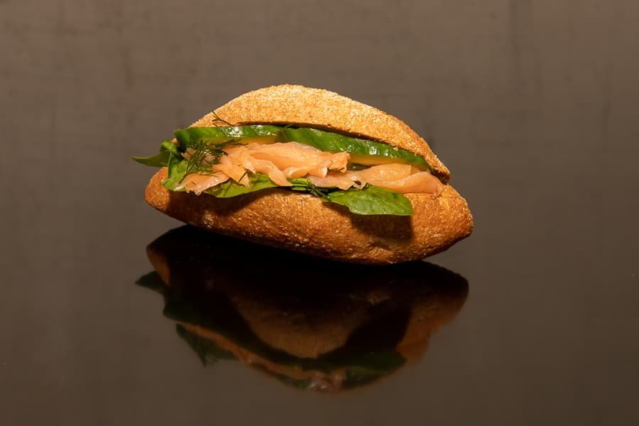 Baguette with salmon - Krema Kanela