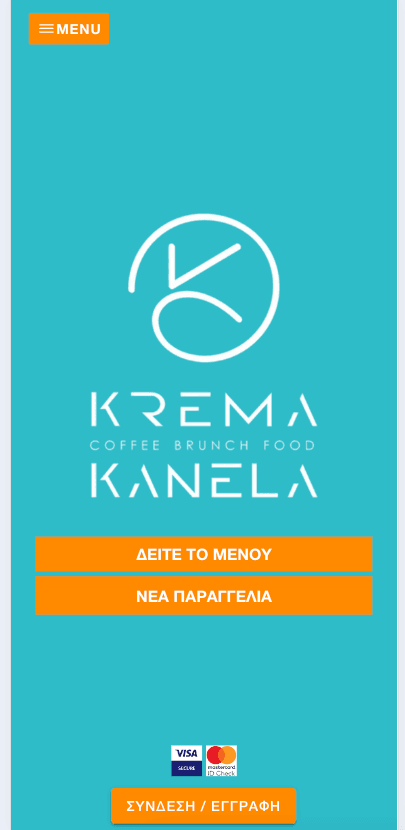 The Krema Kanela app on a phone